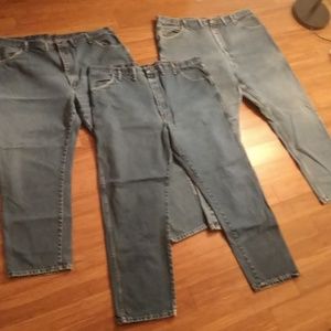 Mens Big &Tall 3 pair lot used Jeans 46x32